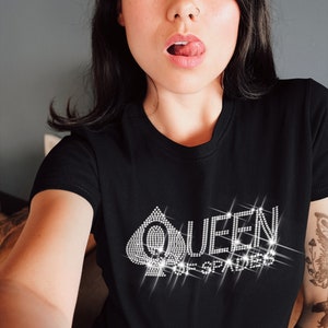 Queen of Spades Rhinestone T-shirt (QOS)