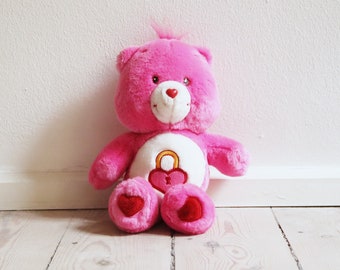 Vintage Secret Bear Care Bear. Heart Shaped Lock Care Bear Heart Lock Care Bear Plush Toy