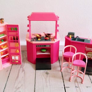 1986 Barbie Kitchen Playset. 1980s Vintage Barbie Kitchen #0806 Barbie Mattel Arco Kitchen