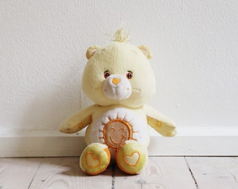 Vintage Care Bear Cubs Plush Funshine Cub Bear With Blanket and