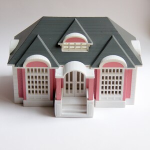 1994 My Pretty Dollhouse Mansion. Vintage 90s Lewis Galoob Pretty Pink Palace Polly Pocket Style image 2