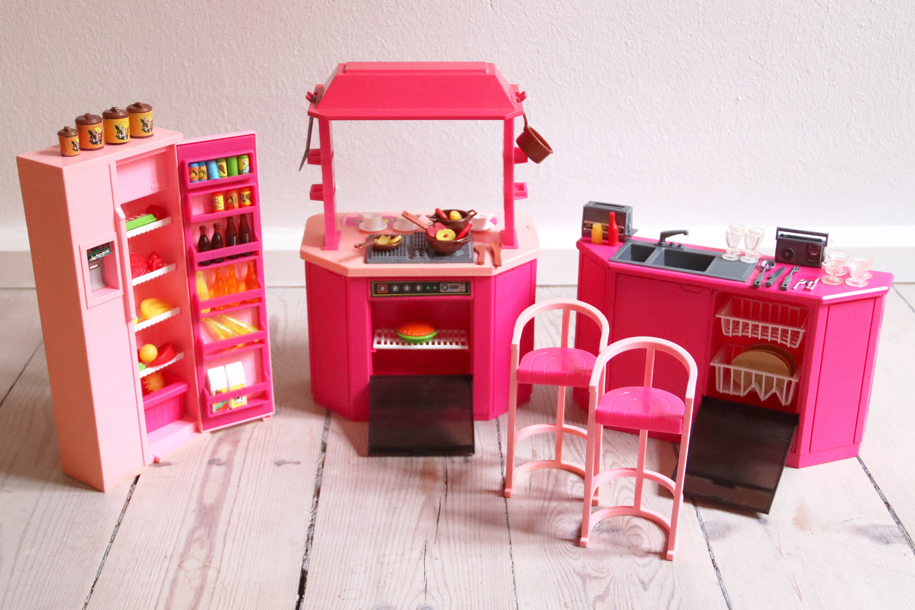 Ensemble mobilier Barbie vintage - 80's