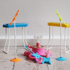 Vintage Barbie en de Rockers-accessoires uit de jaren 80. Vintage vervangingsset voor Barbie en de Rockers
