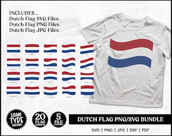 NIEDERLÄNDISCHE FLAGGE PNG-Bundle | Holland-Flagge SVG
