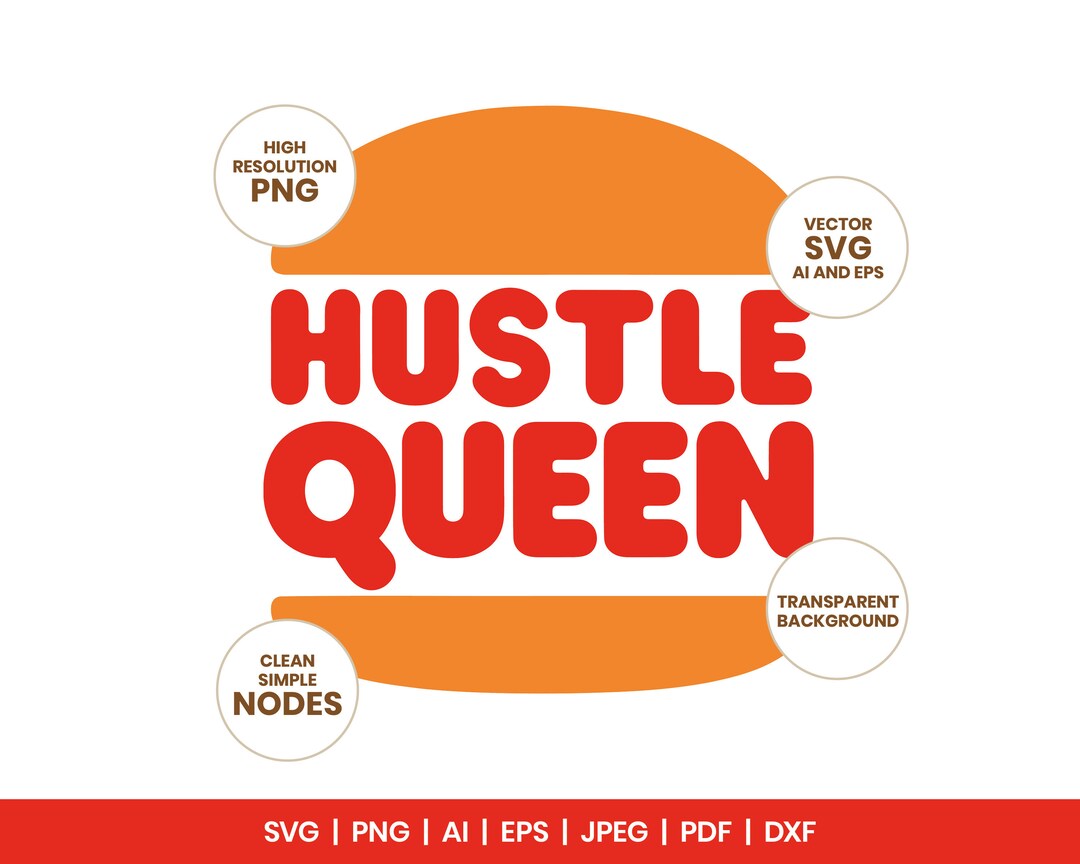 Hustle Queen SVG Hustle Queen PNG Etsy