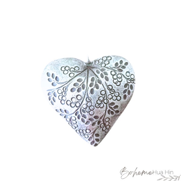 Silver heart pendant