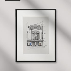 Come From Away, Phoenix Theater, London West End, Handgezeichnet, Farbversion, KUNSTDRUCK. (30cmx40cm, Matt Ultra 240g/m²) (UNGERAHMT)