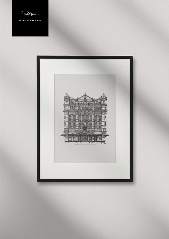 Harry Potter and the Cursed Child, Palace Theatre, London West End, Hand-drawn ART PRINT. (30cmx40cm, Matt Ultra 240gsm) (UNFRAMED)