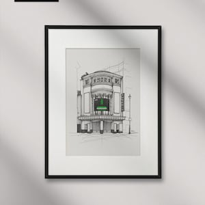 Un tram che si chiama Desiderio, Phoenix Theatre, West End di Londra, disegnato a mano, STAMPA ARTISTICA. (30 cm x 40 cm, Matt Ultra 240 gsm) (SENZA CORNICE)