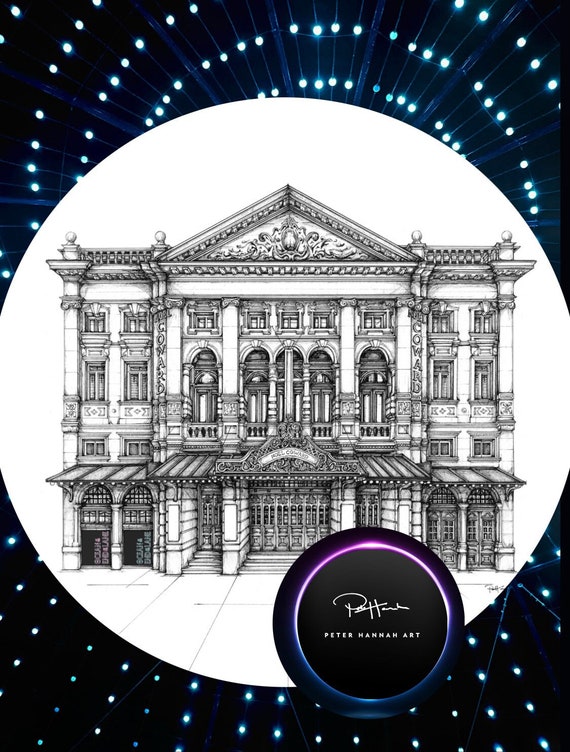 Ocean at the End of the Lane, Noel Coward/Duke of York’s Theatre, London West End, Hand-drawn ART PRINT (30cmx40cm, 240gsm paper) (UNFRAMED)