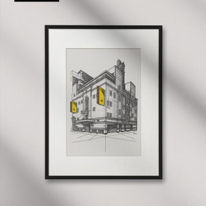 Operation Mincemeat, Fortune Theatre, London West End, Hand-drawn ART PRINT. (Colour) (30cmx40cm, Matt Ultra 240gsm) (UNFRAMED)