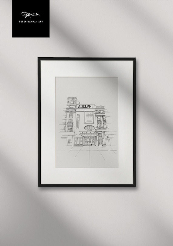 Waitress- The Musical, Adelphi Theatre, London West End, Hand-drawn ART PRINT. (30cmx40cm, Matt Ultra 240gsm) (UNFRAMED)
