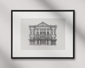 Comedia sobre espías / Querido Evan Hansen, Teatro Noël Coward, West End de Londres, IMPRESIÓN ARTÍSTICA hecha a mano. (30 cm x 40 cm, Mate Ultra 240 g/m²) (SIN MARCO)