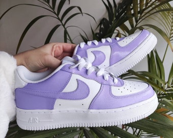 Nike air force one violet / blanc