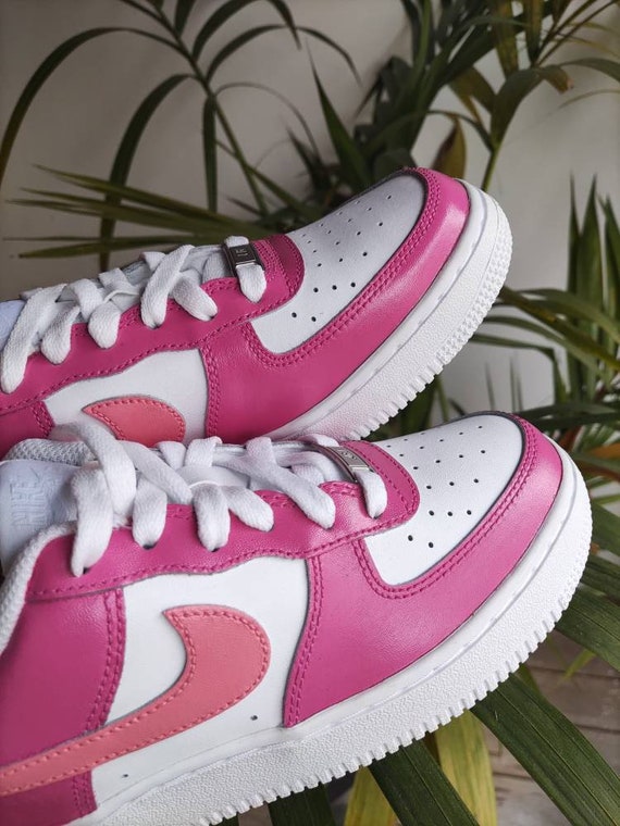 ️ Tableau Nike ❤️ Chaussures roses avec fleur moderne impression nk13