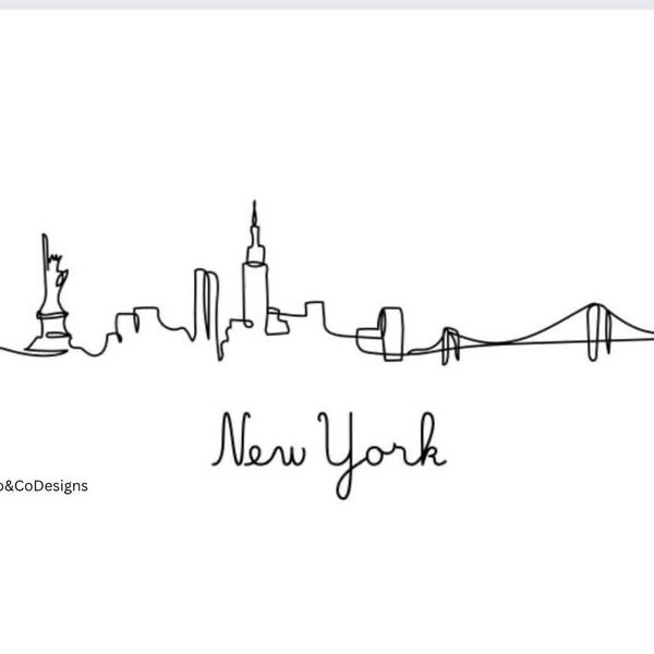 NEW YORK CITY skyline svg file