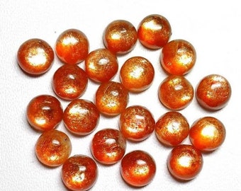Sunstone Fancy Cabochon-Sunstone Cabs-Sunstone Hand Carved Oval Cabochon-24.5x19x10 MM-Wholesalegems