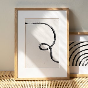 Digital Download Abstract Art Print, Minimal Contemporary, Printable Art, Digital Download, Print, Instant Download, Black and White