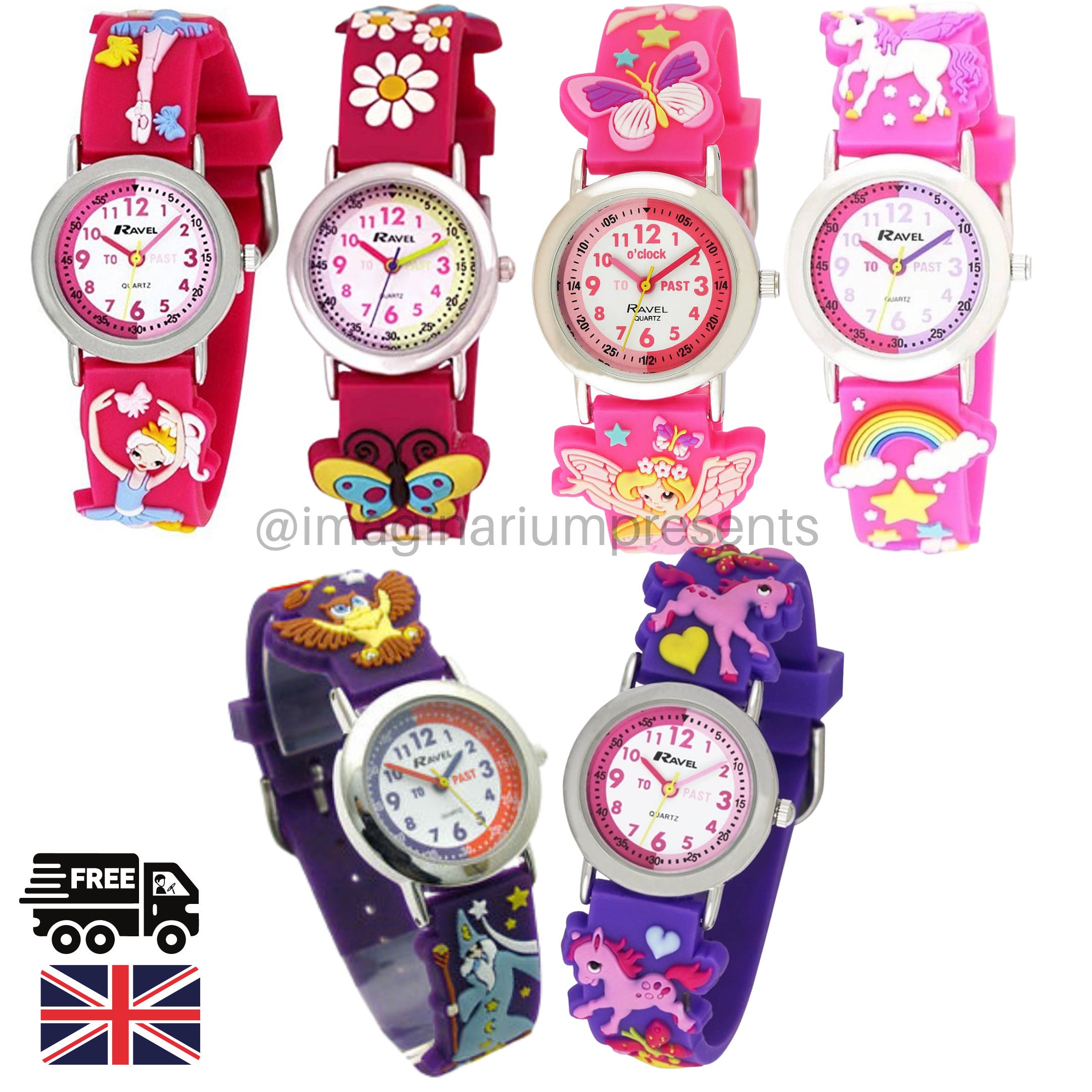 Kids Childrens Boys Girls Football Easy Read Time Teacher Watch