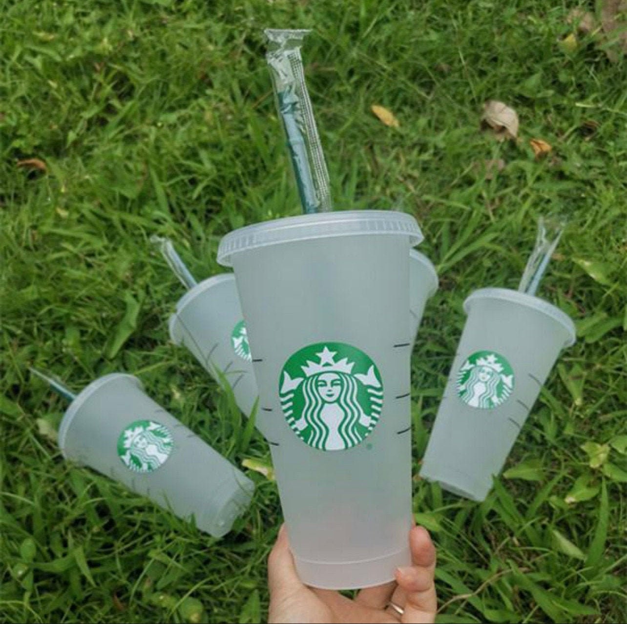 Starbucks Reusable Venti Cold Cup Tumbler UK With Lid & Straw | Perso…