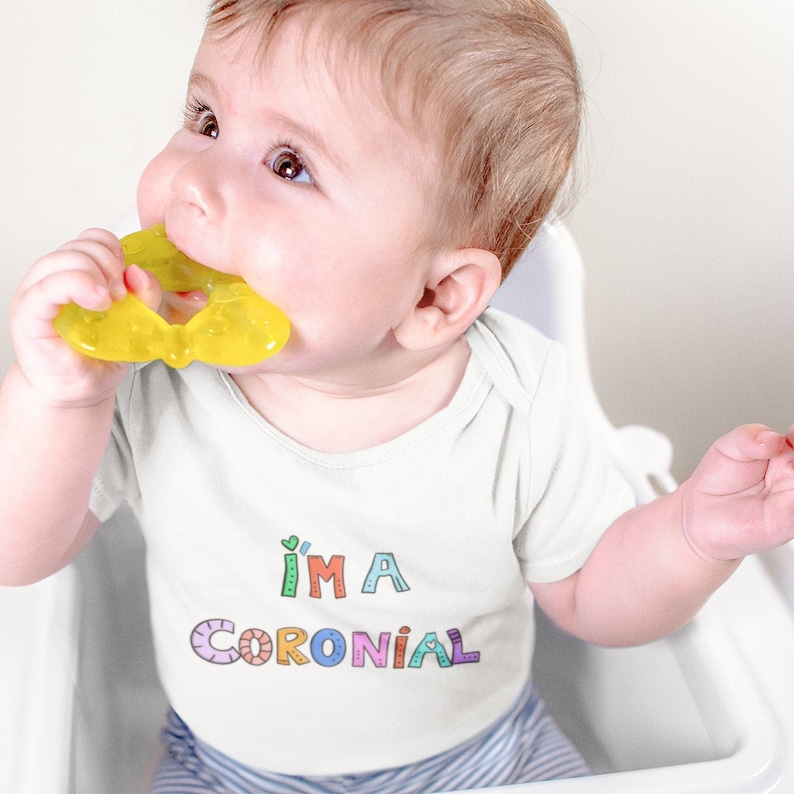 I/'m a Coronial funny corona virus customized baby onesie for social distancing Short Sleeve Unisex Pandemic,Lockdown Baby Bodysuit
