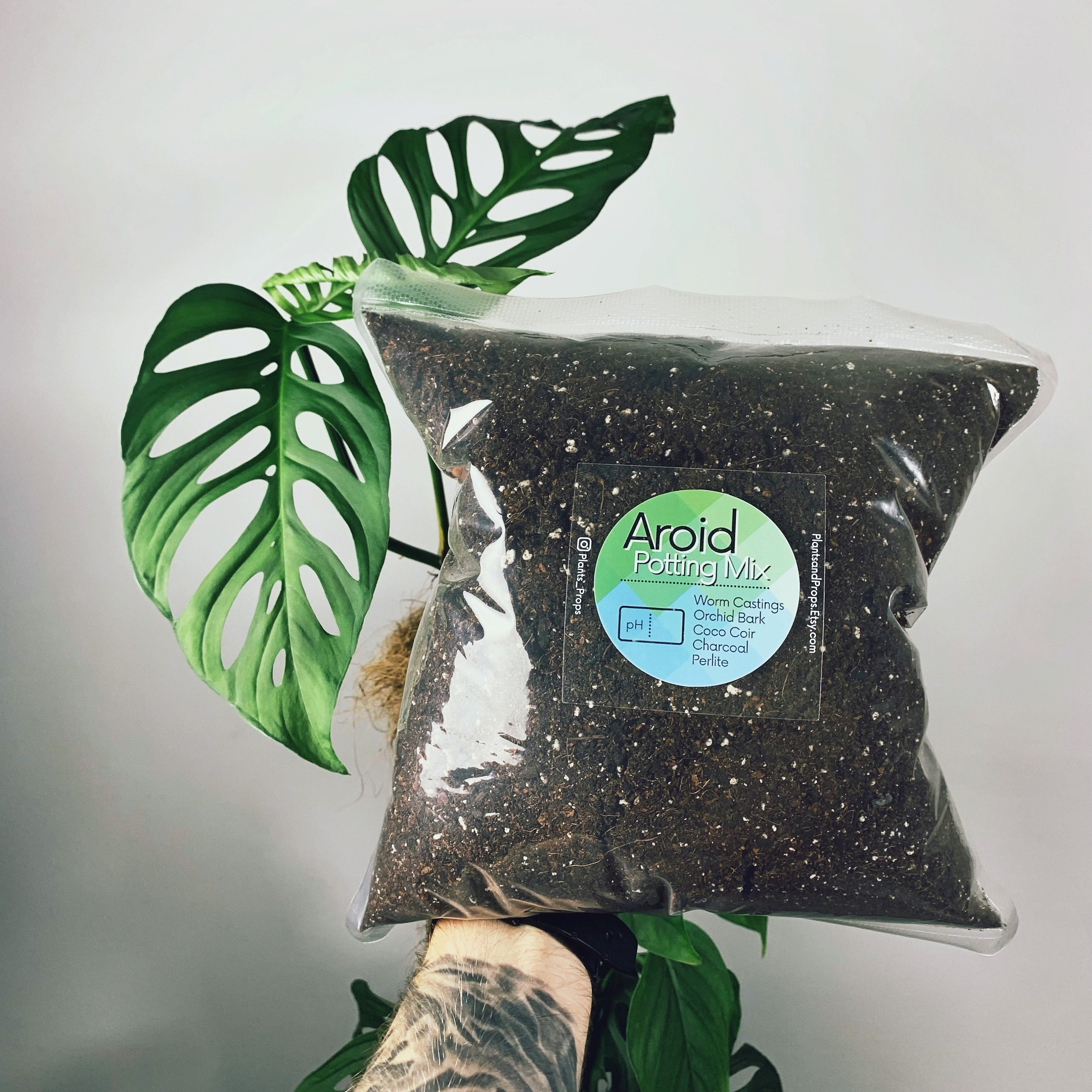 AROID Potting Mix SOILLESS Coco Coir Worm Castings Etsy