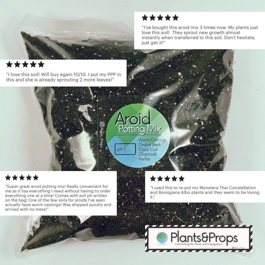 AROID Potting Mix SOILLESS Coco Coir Worm Castings Etsy