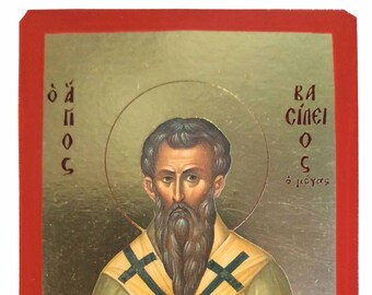 St Ornament Wall Hanging Plaque by G Basil the Great Orthodox Icon DeBrekht #87053 St Ornament Wall Hanging Plaque by G Basil the Great Orthodox Icon DeBrekht #87053