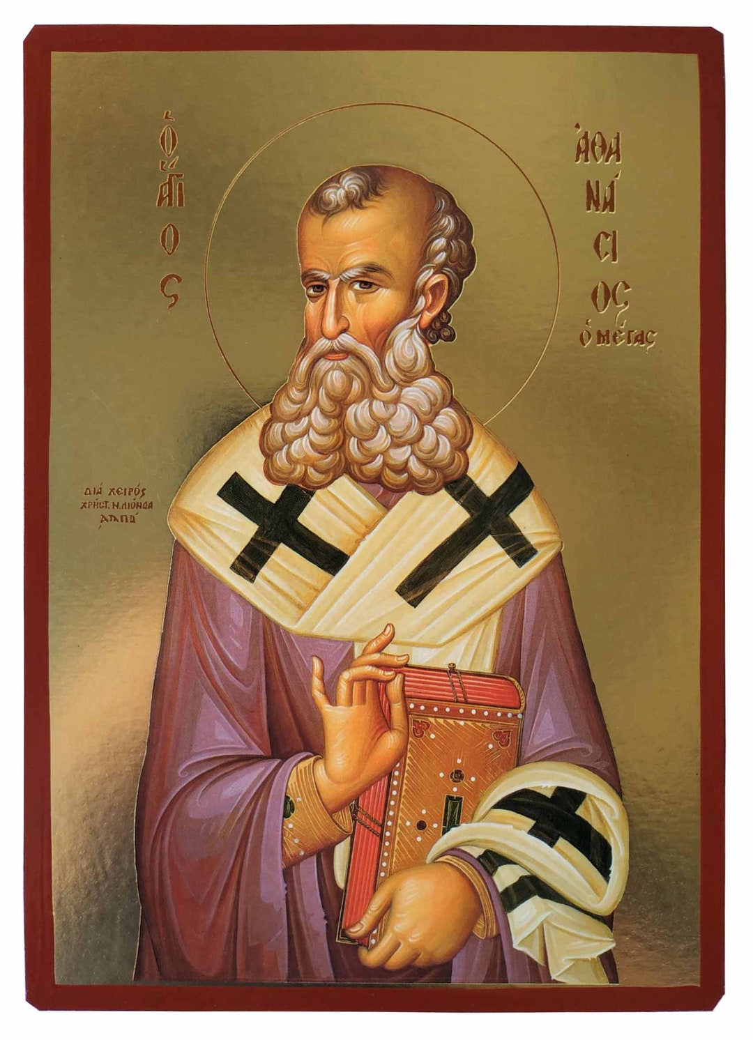 Saint Athanasius the Great, Patriarch of Alexandria, Byzantine Icon