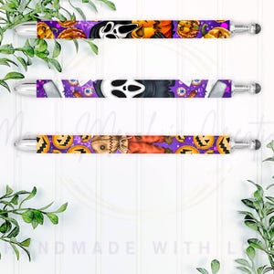 Spooky Horror Ghost Face Pen Refillable Gel Pen