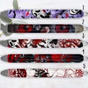 Spooky Dark Horror Ghost Face Refillable Gel Pen