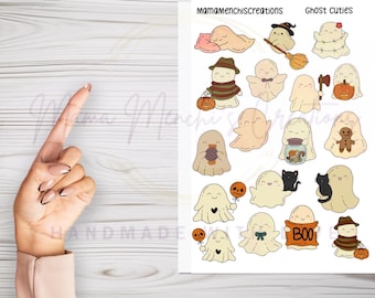Ghost Matte Sticker Sheet – Bujo Planner Stickers