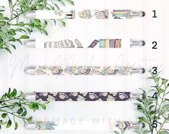 Book Lover Reader Bookish Vibes Refillable Retractable Gel Pen
