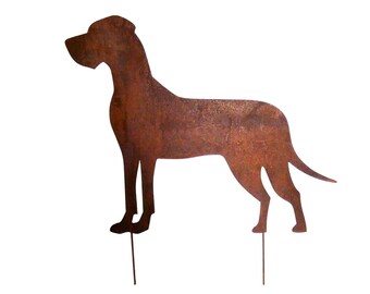 Noble Rust Great Dane Garden Plug 80 x 66 cm