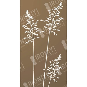 Patina garden privacy screen wall rust privacy wall metal 15062 cm grasses image 4
