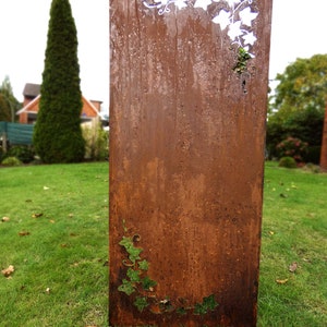 Tela de privacidade de jardim Edelrost Parede Ferrugem Tela de privacidade Metal 150*62 cm Gavinhas