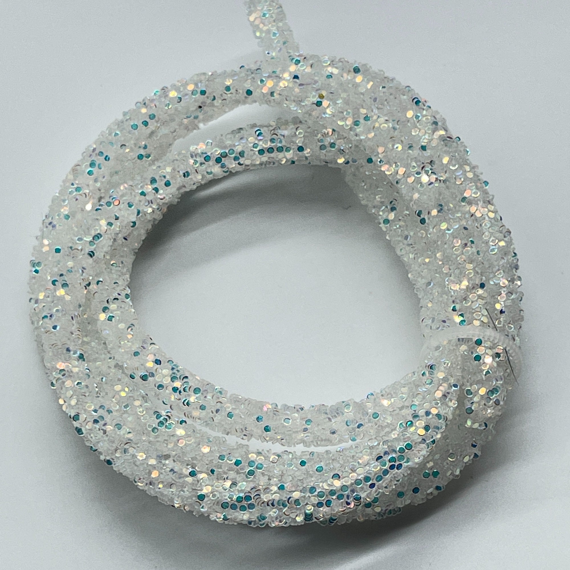 6mm Jelly White Glitter Rope: Craft & Jewelry Making - Sold by the Yard ...