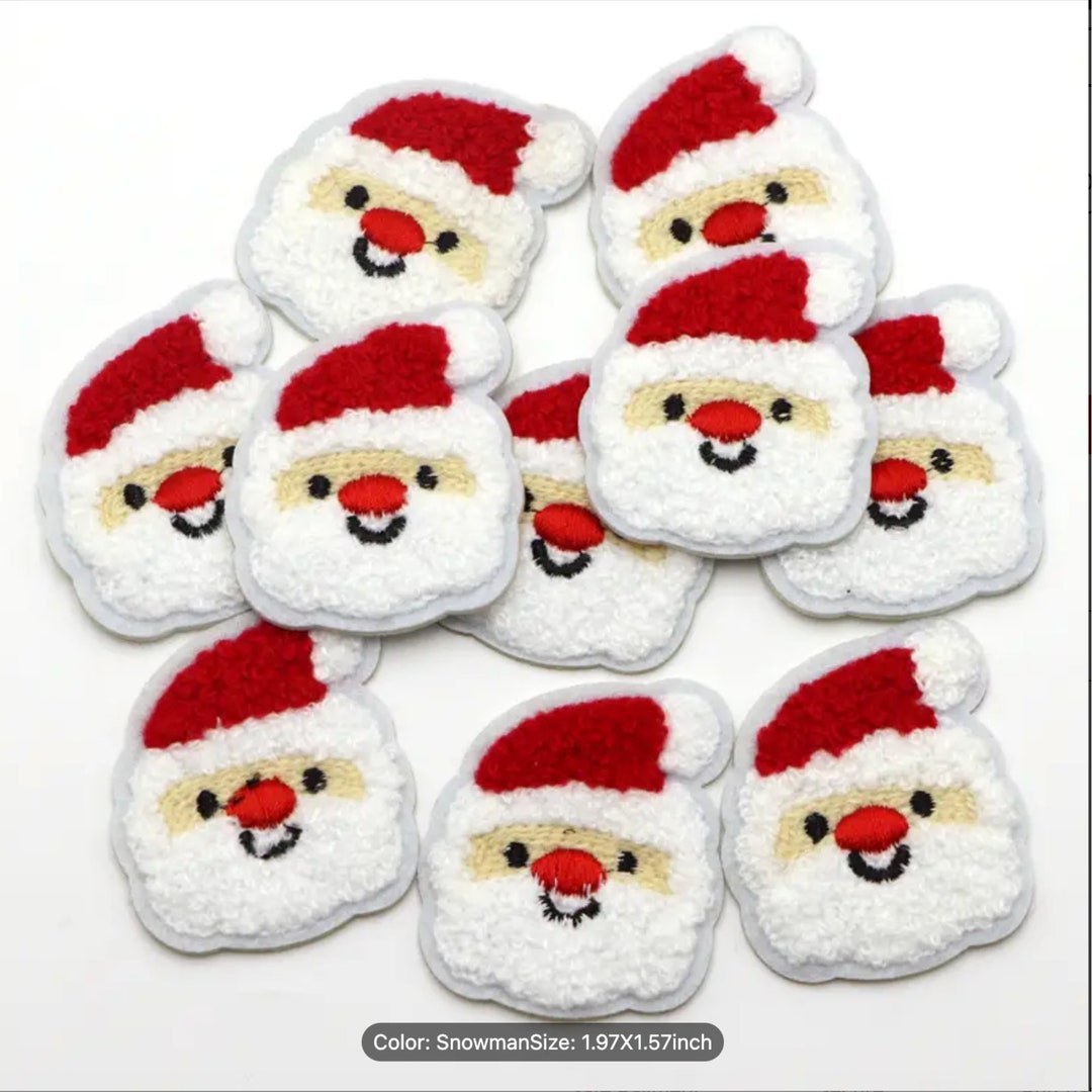 Santa Claus Iron-on Patch: Festive Holiday Applique (2x1.77 Inches) - Etsy