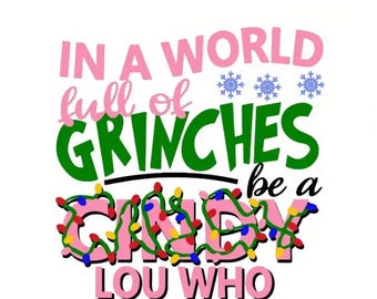 Cindy Lou Who Heat Transfer: Holiday Shirt Press (11.02" x 10.86")