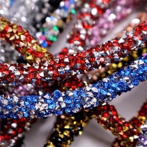 CHUNKY GLITTER ROPE | 7mm Colorful Gold Glitter Cording | Jewelry ...