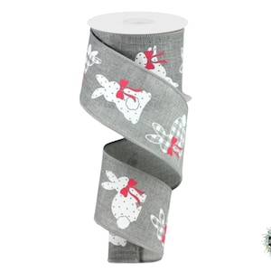 EASTER RIBBON | WIRED Ribbon | 2.5&quot; X 10 Yds | Ribbon by the Roll | Easter Wreath Ribbon | Easter Bow Ribbon | Gift Ribbon |