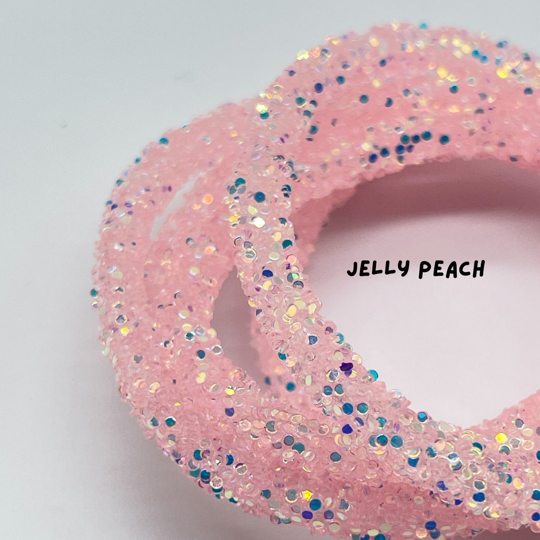 Jelly Peach Glitter Rope: 6mm Craft Tubing - Sold by the Yard - Etsy