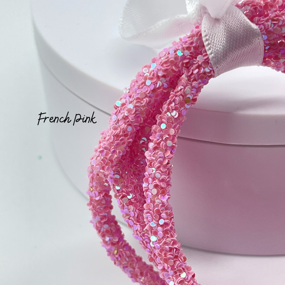 French Pink Glitter Resin Rope: 6mm Jewelry Embellishment, Sold by the ...