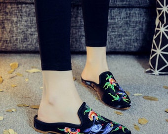 ladies chinese slippers