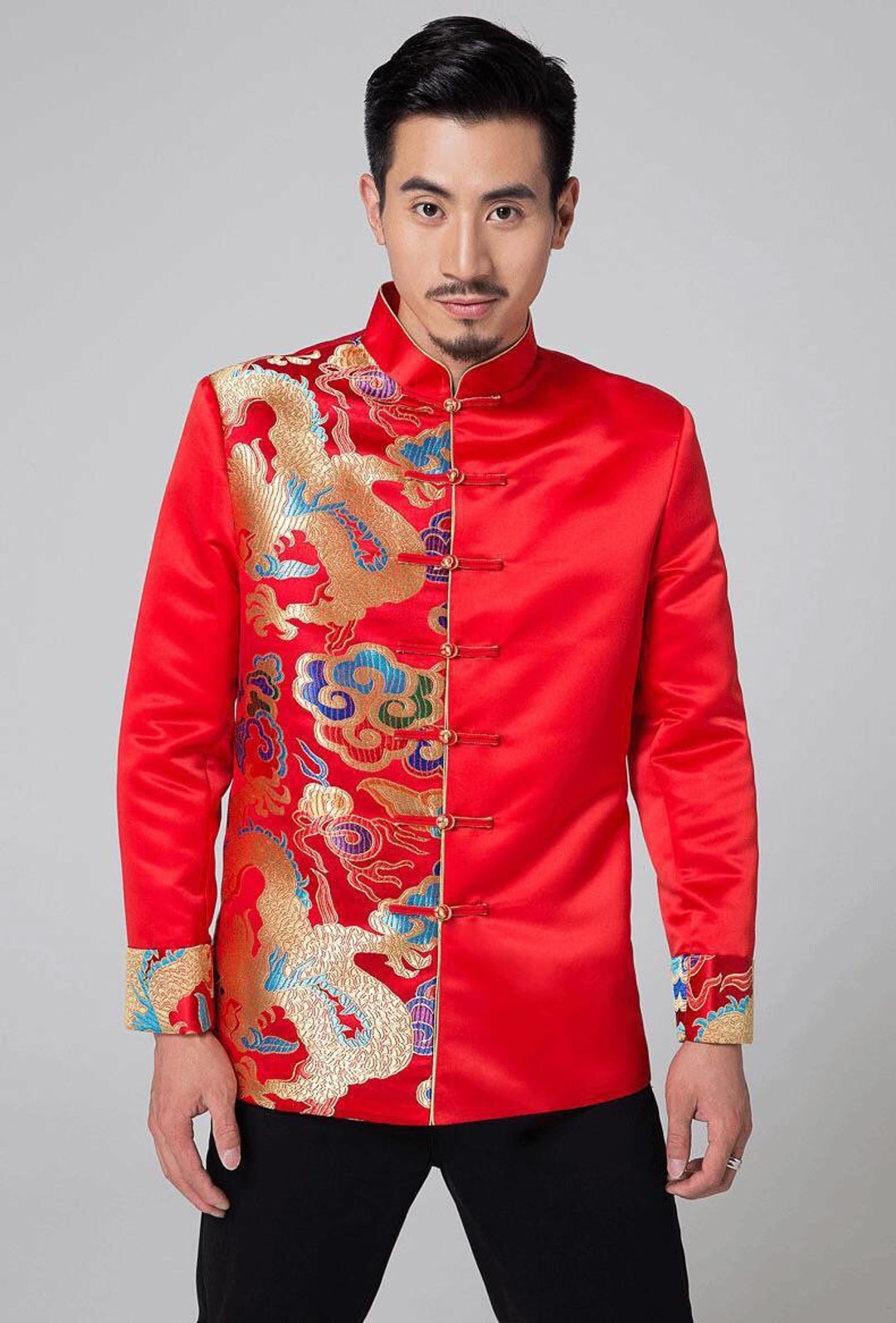 Mens Wedding Suit Chinese Wedding Suit Wedding Tang Jacket Etsy
