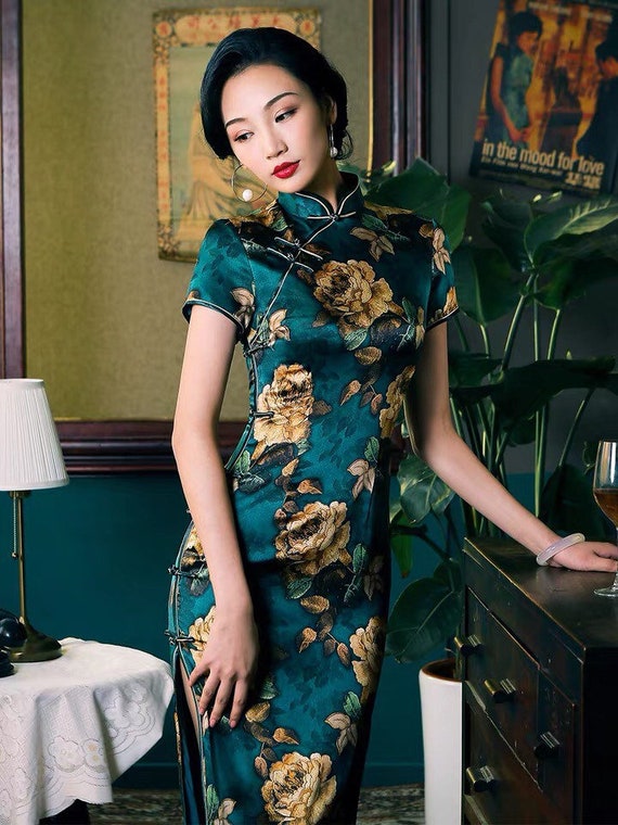Traditional Chinese Dress Mulberry Silk Cheongsam Silk - Etsy
