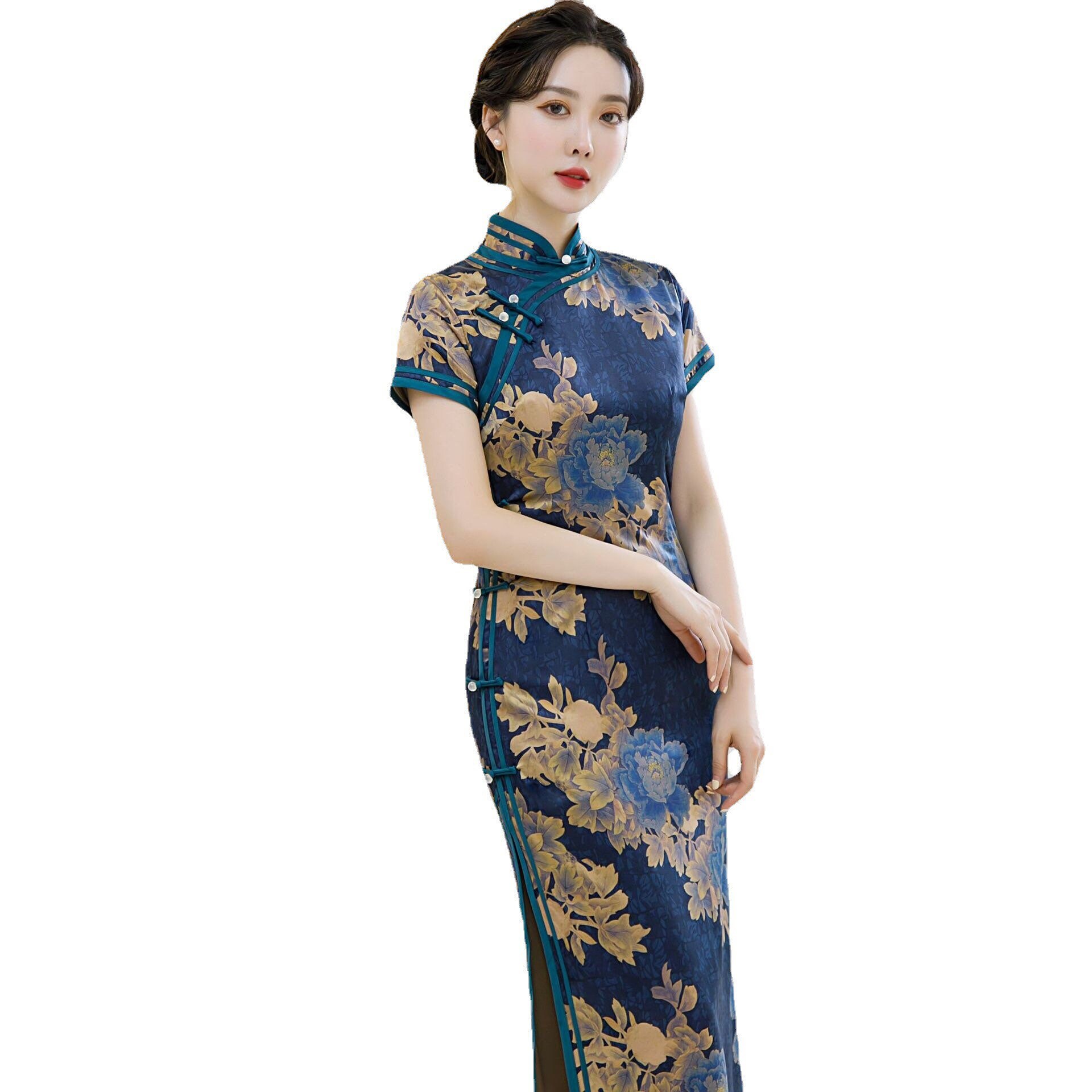 Traditional Chinese Dress Chinese Cheongsam Full Length | Etsy