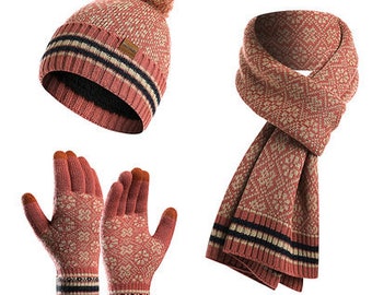 beanie and gloves set