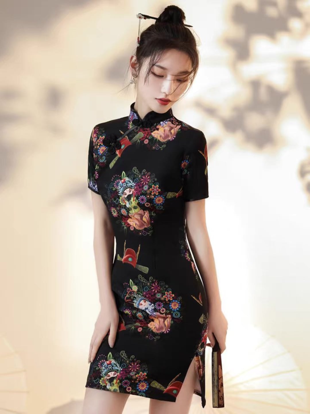 Modern Qipao Chinese Dress Chinese Cheongsam Black Qipao - Etsy
