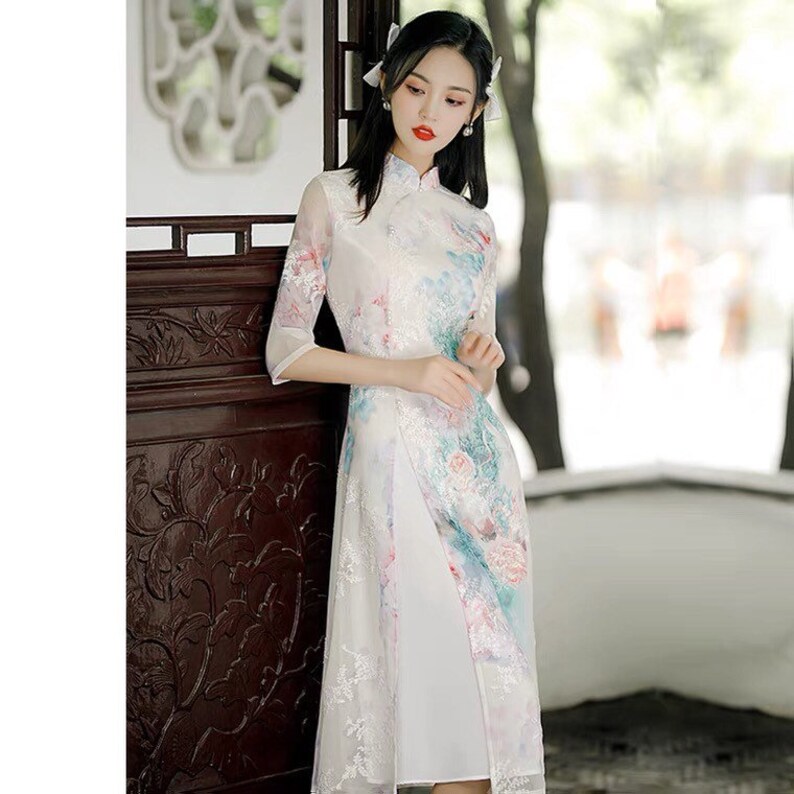 Traditional Chinese Dress Chinese Cheongsam Aodai Qipao - Etsy